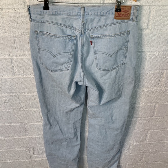 Levi's Low Pro Straight Leg Light Wash Denim Jeans sz 31 - Picture 8 of 9